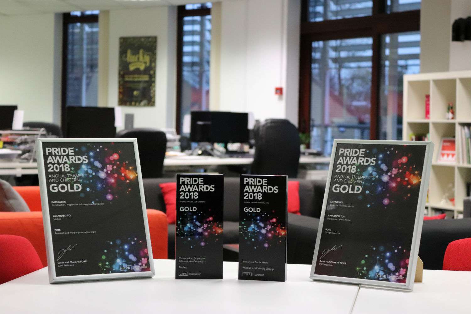 Mobas wins double Gold at prestigious industry Awards
