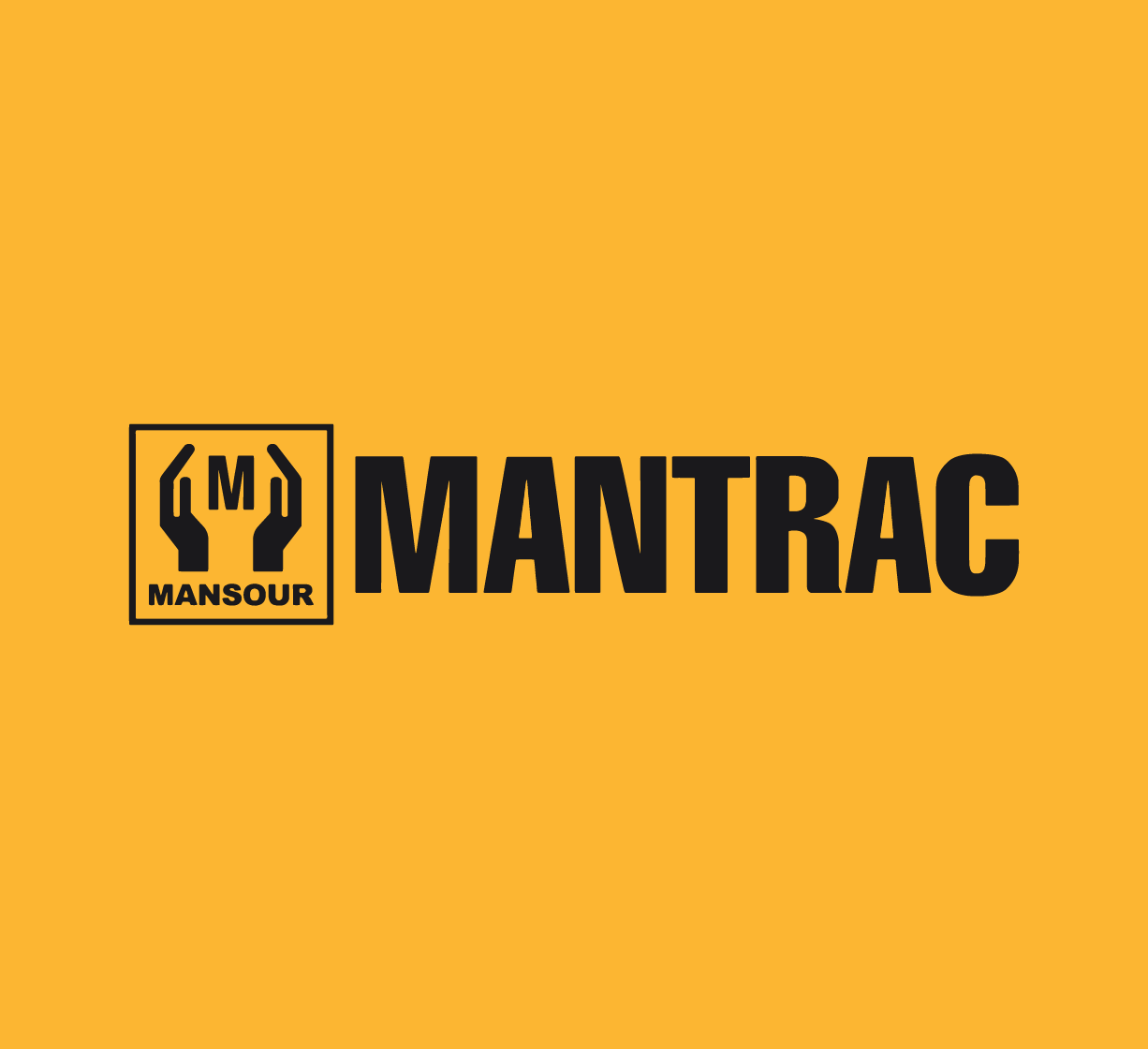 Mantrac logo on yellow background
