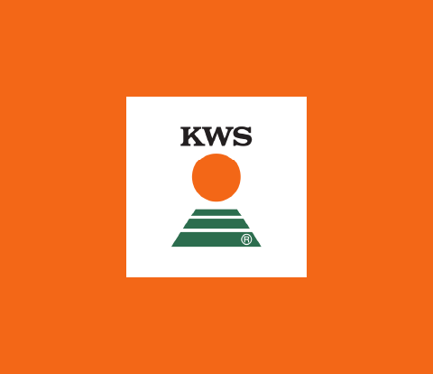KWS Logo in a white box sitting on an orange background.