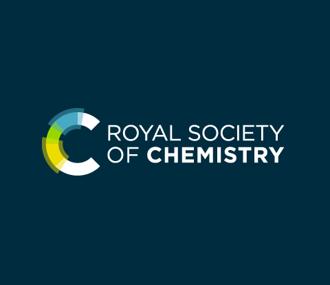 Royal Society of Chemistry logo on dark blue background.