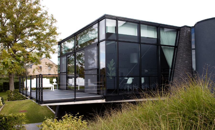 Photo of a modern home showcasing Reynears aluminium windows and doors.