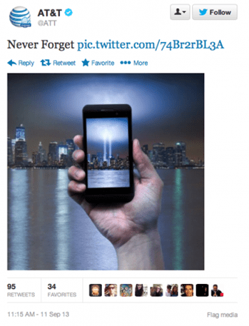 Insensitive product promotion tweets