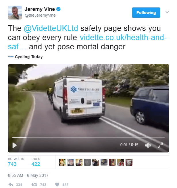 Jeremy Vine tweet during social media crisis
