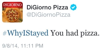 DiGiorno insensitive and awkward tweet