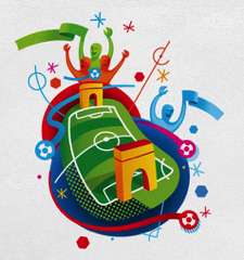 The elements of the graphics created for the Euros 2016