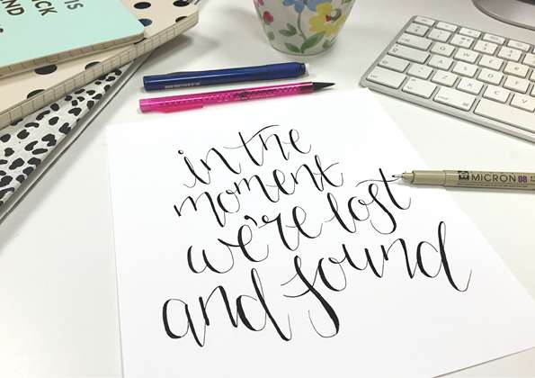 The uniqueness and distinctive style of hand-lettering